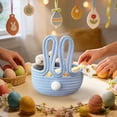 thumbnail image 4 of Easter Bunny Basket for Egg , Small Woven Cotton Rope Basket with Rabbit Ears & Tail, Kids Easter Baskets for Eggs, Baby Gift & Party Supplies, Holiday Decor, 4 of 7