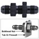 thumbnail image 1 of 1pcs AN6 Male to AN6 Male to AN6 Male Hose Fitting Bulkhead Nut for Lap or Wirewall~0986, 1 of 1