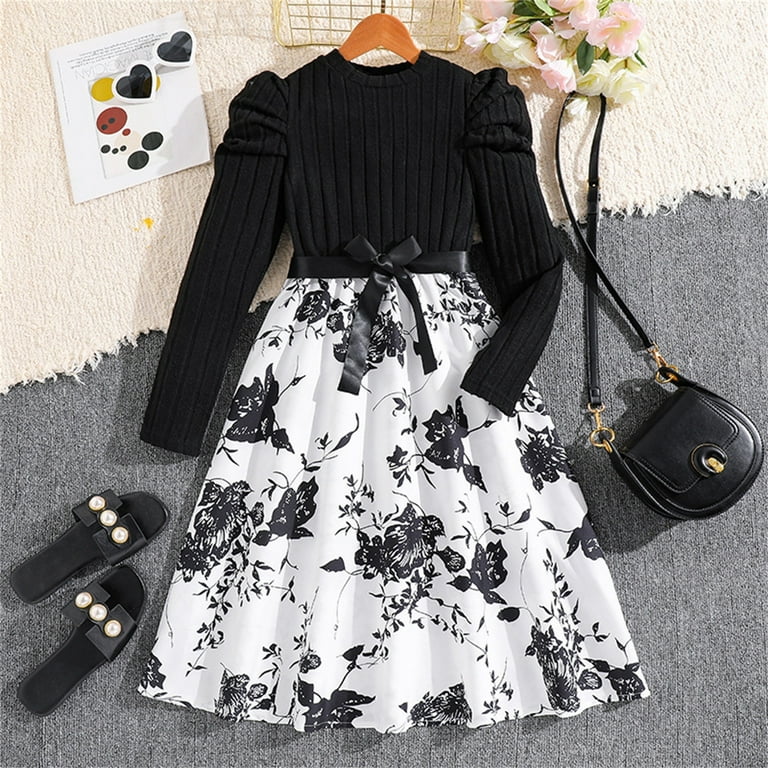 slim fit dress slacks KJ | Tween | Amelie Dress Black main image 1