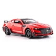 thumbnail image 1 of Escala 1/32 Camaro juguetes modelo de coche aleación de Metal fundido a presión con 4 puertas abierta sonido luz extraíble vehículo para niño colección de regalos,Red, 1 of 6