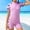 Pink#2, variant on IVEYRTF Kids One Piece Swimsuit Set Short Sleeve Half Zip for Swimming Practice Surfing Water Sports Activities Comfort Fit Training Swimwear(Pink#2,3-5 Years)