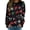 blackbowhat, variante sur EIMELI Chandail de Noël Laid pour Femmes Drôle Elk Flocon de Neige Sapin de Noël Lettre Nœud Chapeau Imprimé T-Shirt Manches Longues Hauts de Noël Rouge Lettre m
