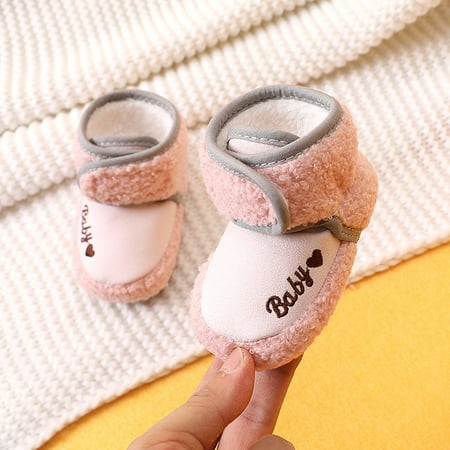 

Boys & Girls Soft Sole Fleece Warm Cotton Shoes Winter New