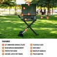 thumbnail image 6 of Blackstone Adventure Ready 2-Burner 22" Omnivore Propane Griddle with Flex-Fold Legs in Alpine Green, 6 of 17