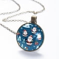 thumbnail image 6 of Christmas Santa Claus Necklace Personalized Custom Photo Round Pendant Adjustable Stainless Steel Necklaces with Gift Box for Men Women Mothers Valentine's Jewelry Gift, 6 of 6