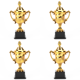 thumbnail image 1 of Trofeo de plástico Baloncesto Trofeo de fútbol para la ceremonia de fiesta (245 cm) Oro, 1 of 8