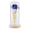 thumbnail image 1 of Fleur de Rose Préservée, Fleur de Rose Préservée A Mené la Fleur de Rose avec le Cadeau de Fleur de Rose de Couverture de Verre Construit pour la Précision, 1 of 13