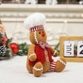 thumbnail image 4 of 2PCS Gingerbread Man Plush Toys, Christmas Tree Topper Decorations, Pillow Decor, 9.5 Inch, 4 of 5