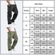 thumbnail image 2 of L Hombres Ropa de trabajo cómoda Algodón Lino-look Multi-bolsillos Casual Suelto Baggy Pantalones largos tipo cargo Pantalones, 2 of 2