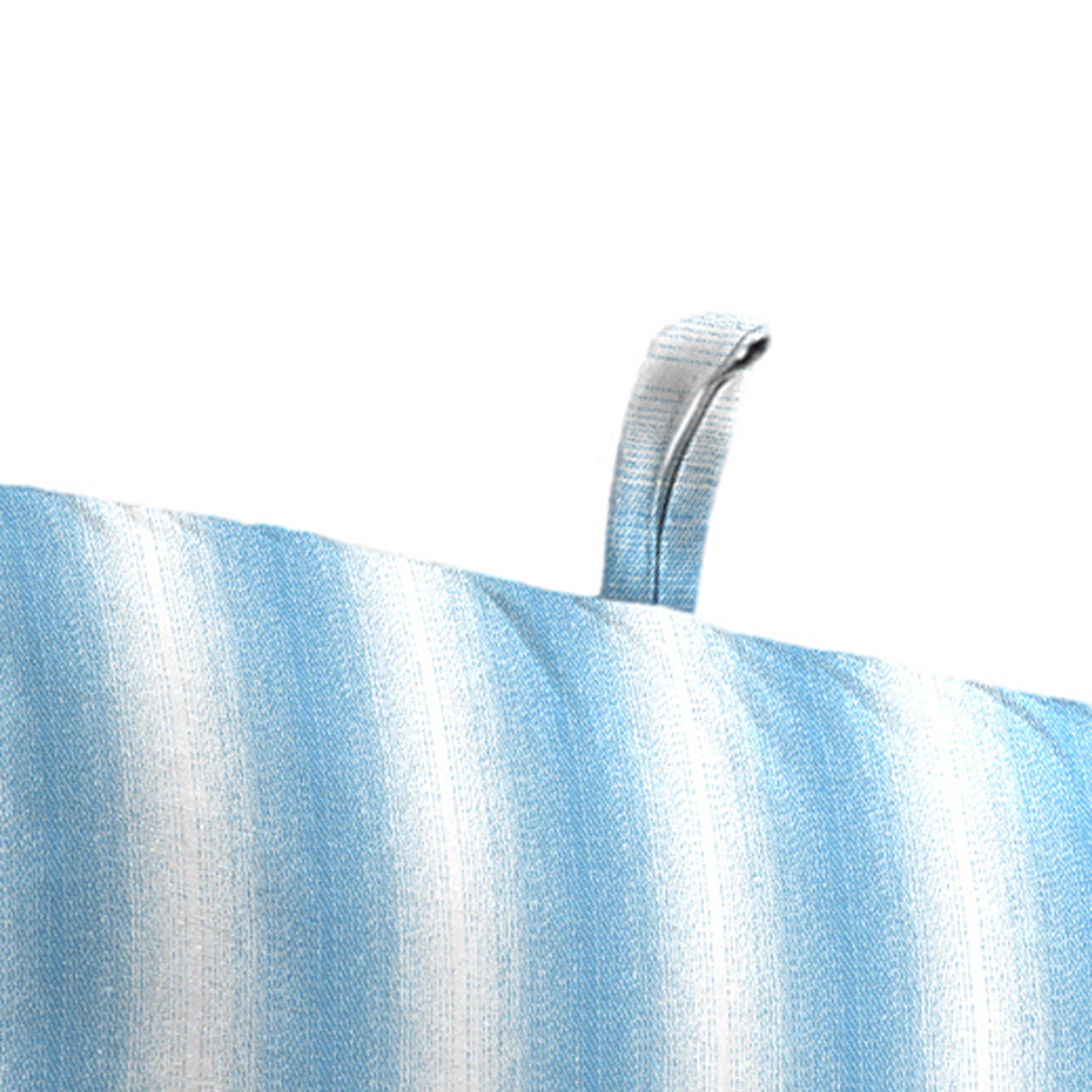 45" x 22" Rectangular Outdoor Chair Cushion with Ties and Hanger Loop