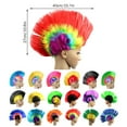 thumbnail image 3 of LHWEN Fashion Rainbow Wig for Women and Girls Curly Hair Colorful High Temperature Synthetic Fiber 40cm Easy to Use for Hallowee-n Role Play Parties and Festivals Soft Light Smooth Extensions, 3 of 9