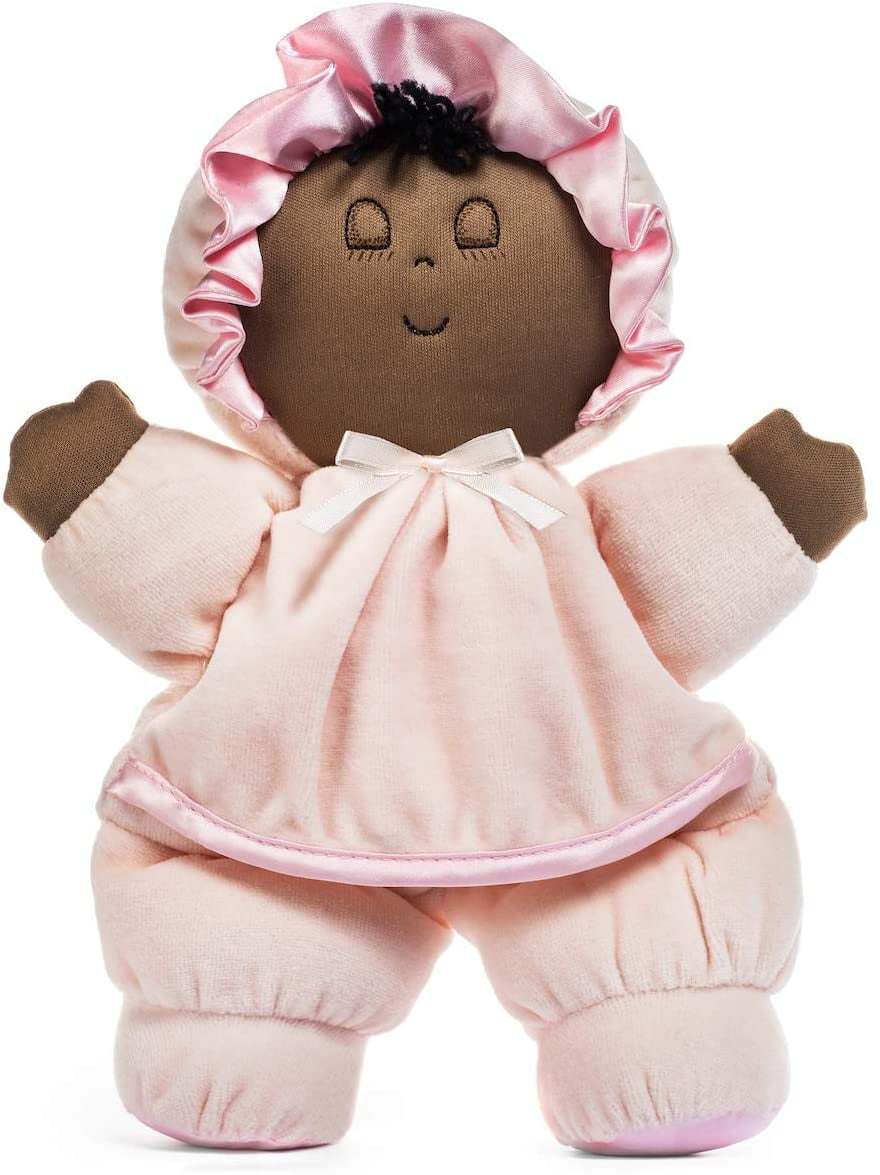 Stephan Baby Ultra Soft Plush My First Doll with Dark Complexion and Black Ha... 