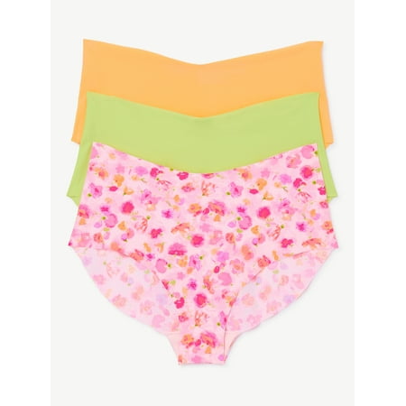

Joyspun Women s No Show Brief Panties 3-Pack Sizes XS to 3XL