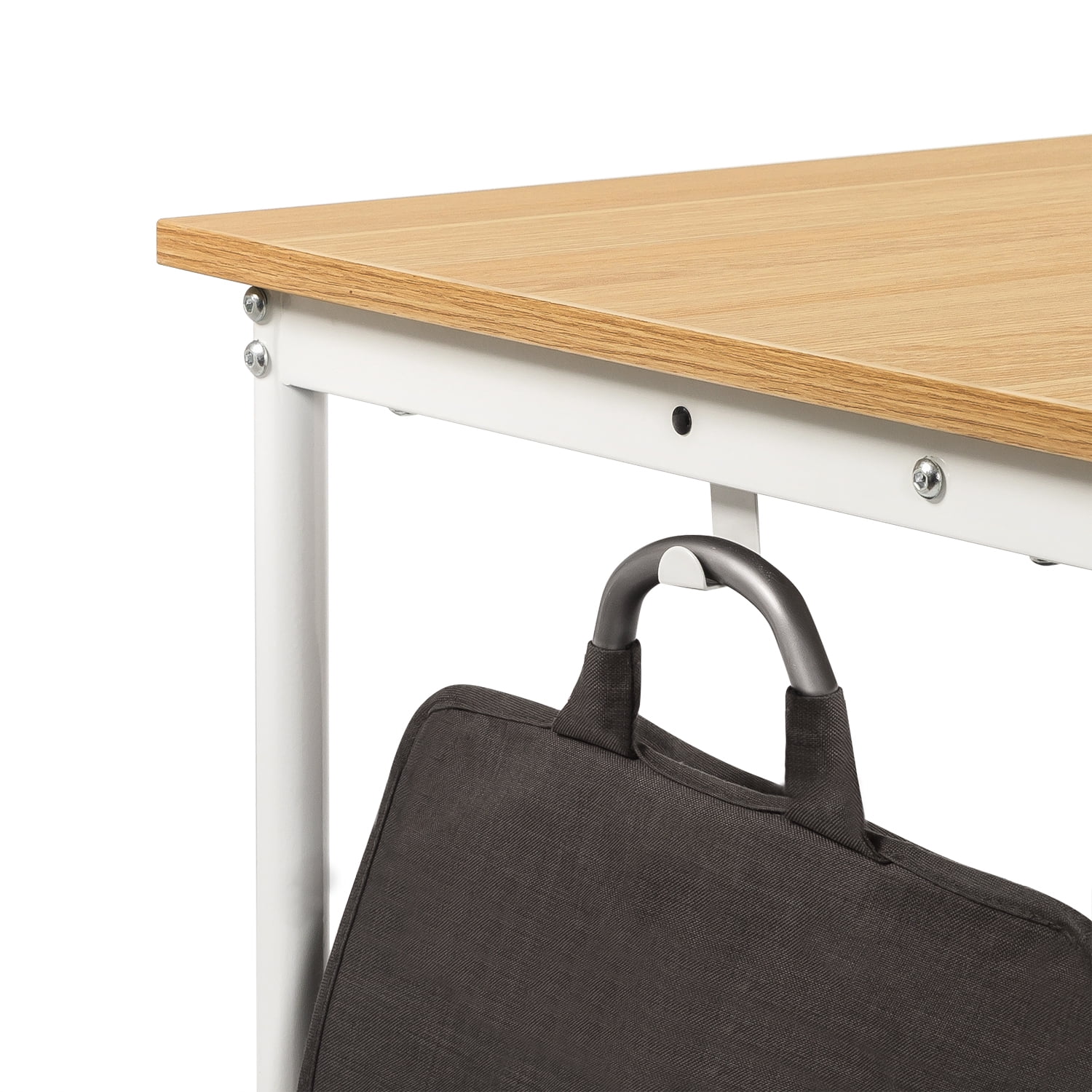 Zinus Dominic 29" L-Shaped Corner Desk in Cream
