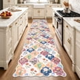 thumbnail image 5 of Runner Rug for Hallway, Yamaziot 2'x10' Washable Rug for Floor with Rubber Backing, Vintage Distressed Non Skid Beige Carpet, Laundry Room Rug Mat, 5 of 8