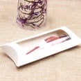 thumbnail image 2 of PVC Window Gift Box Candy Snacks Pillow Packaging Sugar Wrapping Transparent Pouch Kraft Case for Wedding Party Favors White, 2 of 9