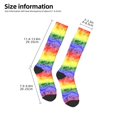 thumbnail image 2 of Yiaed Colorful Tie Dye Print Great elasticity Adult Stockings Sports socks for Men and Women, 2 of 6