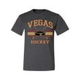 thumbnail image 2 of Wild Bobby City of Vegas Hockey Fantasy Fan Sports Men's T-Shirt, Heather Black, Large, 2 of 5