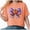 Orange, variant on TOWED22 Halloween Shirt for Women Cute Ghost Vintage Graphic Halloween Tshirt for Party Short Sleeve Fall Shirt(Khaki,M)