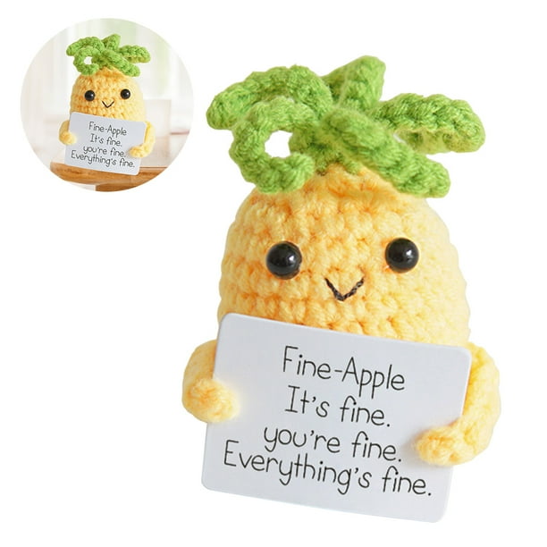 DQrwqpou Mini Muñecas Inspiradoras Con Tarjeta Positiva Regalo Cumpleaños para Amiga (piña)