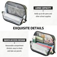 thumbnail image 5 of Standing Pencil Case with Base Large Capacity Stationery Pouch Pen Bag with Zipper for Women Men Cute Colorful Chickens Pattern, 5 of 7