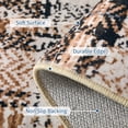 thumbnail image 4 of Nanan 2'x8' Modern Plaid Area Rug Farmhouse Geometric Carpet, Washable Rug Non Slip Indoor Mats for Hallway Bedroom Kitchen, Camel, 4 of 7