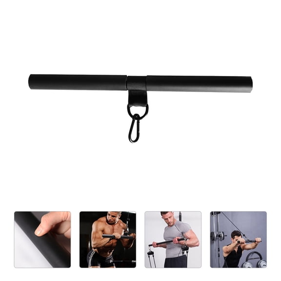 WHAMVOX Professional Black Pull Down Rod for Biceps and Triceps Muscle Training