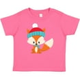 thumbnail image 3 of Inktastic Cute Fox, Fox With Hat And Scarf, Orange Fox Boys or Girls Baby T-Shirt, 3 of 5