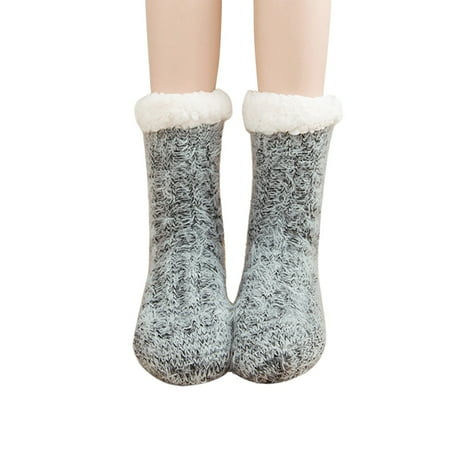 

Zlekejiko Women s Winter Snow Socks Sleep Socks Carpet Socks Household Warm Thickened Plush Socks