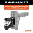 thumbnail image 3 of CURT 45922 Channel Mount Pintle Attachment with 2-5/16-Inch Ball, 20,000 lbs, Shank Required, 3 of 4