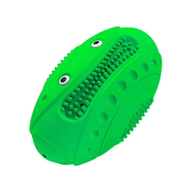 1 Uds. Pelota de goma Natural para mascotas, juguetes vocalizadores para perros, perros grandes, resistente a mordeduras, limpieza de dientes, masticación, molienda de dientes, suministros p
