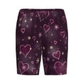 thumbnail image 3 of Picia Snowflakes and Hearts Pajama Shorts for Men, Men's Pajama Bottoms, Sleepwear,Short Pajama Pants-XX-Large, 3 of 9