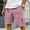 Pink_003, variant on Domuza Mens Corduroy Shorts Casual Comfy Stretch Waist Drawstring Beach Shorts Stylish Lightweight Breathable Loose Fit Shorts with Pockets Blue M