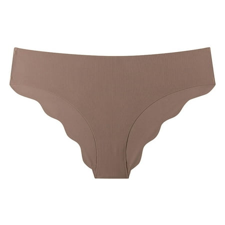 Panties for Women Clearance!Tbopshirt Womens Panties Briefs Women s Solid ColorBriefs Sexy Silk Traceless Plus Size FalbalaUnderpants Women s Hipsters Underwear Big Holiday Savings Deals