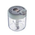 thumbnail image 1 of Picadora manual de ajo de 200/400 ml, procesador de alimentos, cuchilla de acero inoxidable resistente a la oxidación, fácil de girar, picadora versátil para ajo, carne, frutos secos, verduras, Kaes, 1 of 5