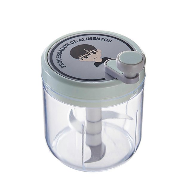 Picadora manual de ajo de 200/400 ml, procesador de alimentos, cuchilla de acero inoxidable resistente a la oxidación, fácil de girar, picadora versátil para ajo, carne, frutos secos, verduras, Kaes