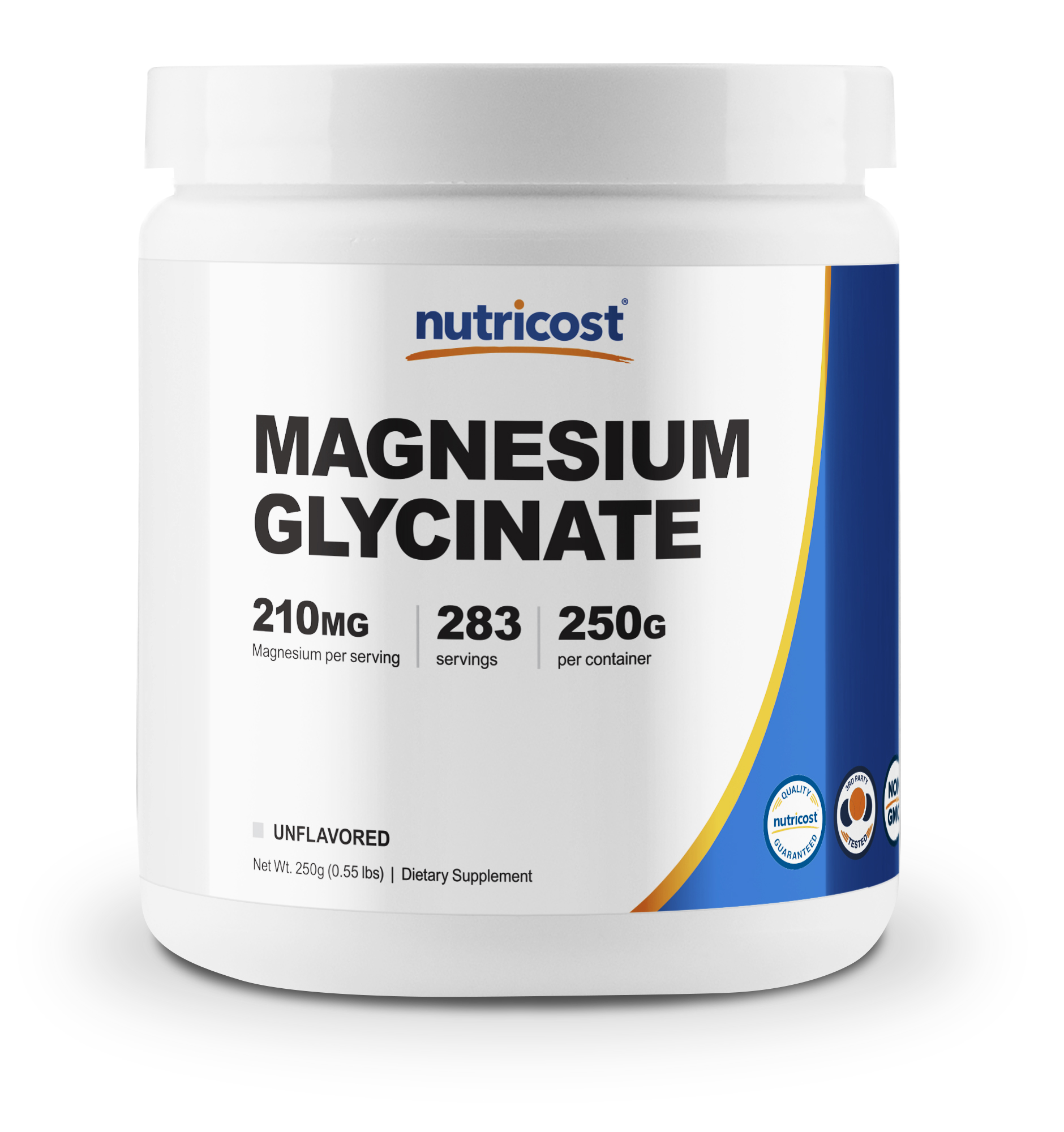 Nutricost Magnesium Glycinate Powder (250 Grams) Unflavored Gluten