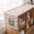 thumbnail image 6 of Table Runners 90 Inches Long Dress Scarves, Easter Farmhouse Coffee/Dining/Kitchen Table Runner for Living Room, Retro Spring Bunny Colorful Eggs Flowers Leaves 13x90 Inch, 6 of 9