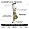 thumbnail image 3 of Lsque Cattle Drive By Two Cowboys 1 Pattern Sport Compression Socks for Men & Women 15-20 mmHg Knee High Nurse Pregnant Running Medical and Travel Athletic, 3 of 6