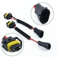 thumbnail image 1 of H11 H8 H9 Extension Wiring Harness Sockets Wire For Headlights or Fog Lights, 1 of 11