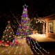 thumbnail image 1 of Decoraciones navideñas Luces de cadena de estrellas, Luces de árbol en cascada w, 1 of 5