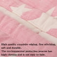 thumbnail image 3 of Flxxie Muslin Cotton 3 Layer Toddler Blanket, Super Soft Baby Blanket, Lightweight Crib Blanket for Boys and Grils, Pink Star, 30x40 inches, 3 of 5