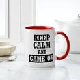 thumbnail image 4 of CafePress - Keep Calm And Game On - 11 oz Ceramic Mug - Novelty Coffee Tea Cup, 4 of 4