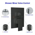 thumbnail image 6 of Kichae 16" Ceiling Mounted Pressure Balancing Rain Shower Head Set Matte Black, 6 of 6