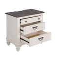 thumbnail image 7 of Allyson Park White Night Stand w/ Charging Station, 7 of 7