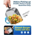 thumbnail image 4 of Matchwaves Griddle Scoop for Blackstone with a Any-Edge Hook, Stainless Steel Griddle Portable Food Mover for Stir Fry and Move Food, Classic Grill Shovel, 4 of 4