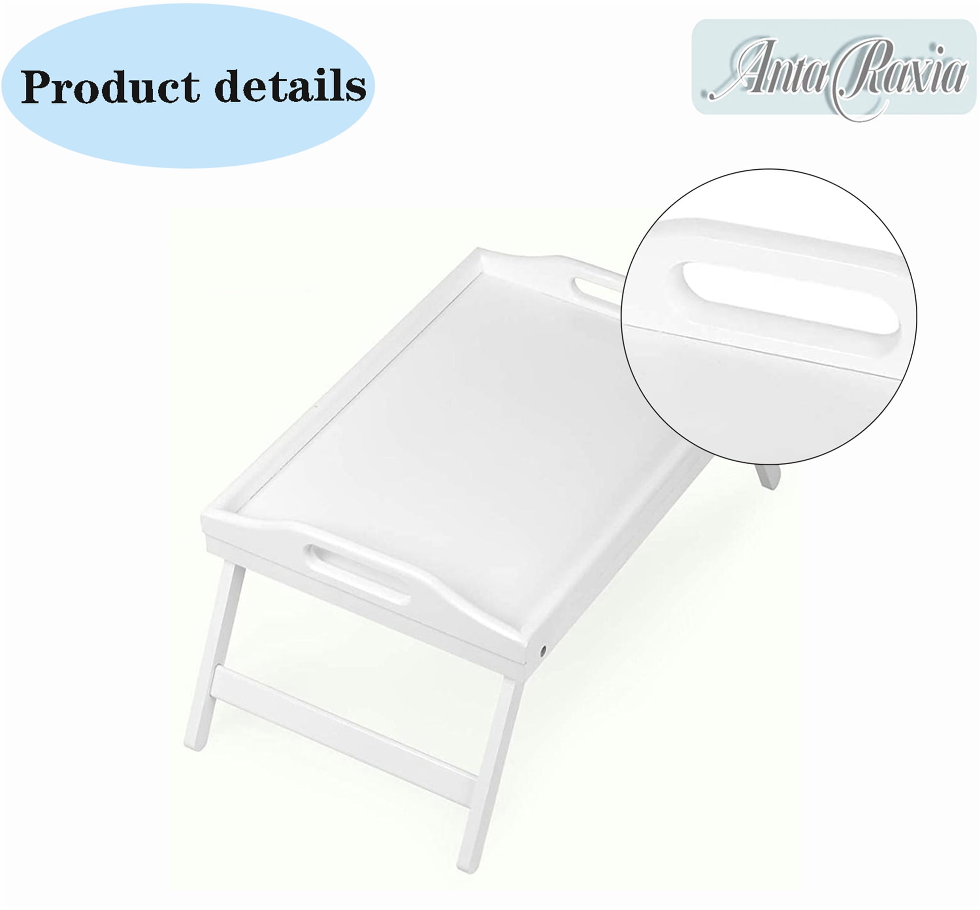 Breakfast Tray Folding Legs with Handles Kids Bed Tray Table