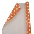 thumbnail image 3 of JAM Paper Birthday Wrapping Paper, 25 Sq ft, Orange with White Polka Dots Gift Wrap, 1/Pack, 3 of 5