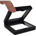 thumbnail image 5 of 10 Pack 3D Floating Display Frame Stand Holder Coin Chip Jewelry Pin Display Stand Box (Black, 2.75 x 2.75 x 0.75 inch), 5 of 7