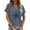 Light Blue, variant on Bainana Casual Tops For Women Cartoon Print Short Sleeve V Neck T Shirt Soft Breathable Ladies Everyday Wear Basic Tee Top Light Blue Size L